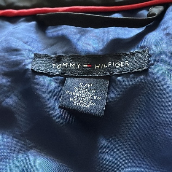 Tommy Hilfiger Down filled puffer blue women’s jacket with hoodie Sz S - Picture 5 of 6